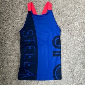 Adidas by Stella McCartney Blue and Pink Tank Top